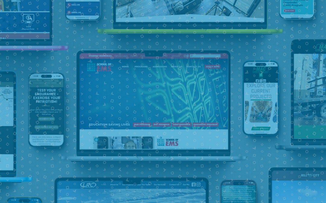 Image of websites completed by RoShamBo Creative.