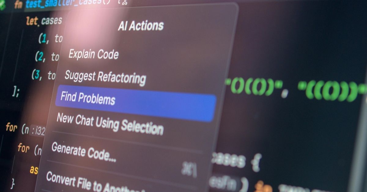 Image of AI analyzing code