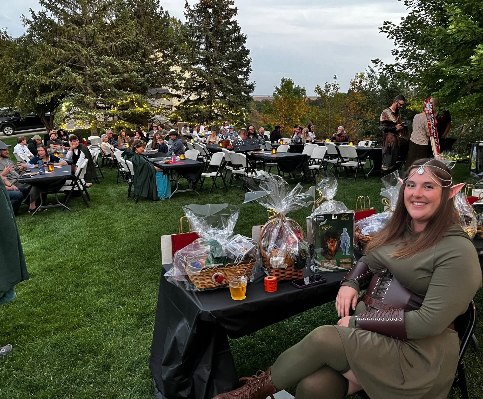 Image of Kandi volunteering at Black Hills Symphony's Bilbo Baggins' Birthday Bash event