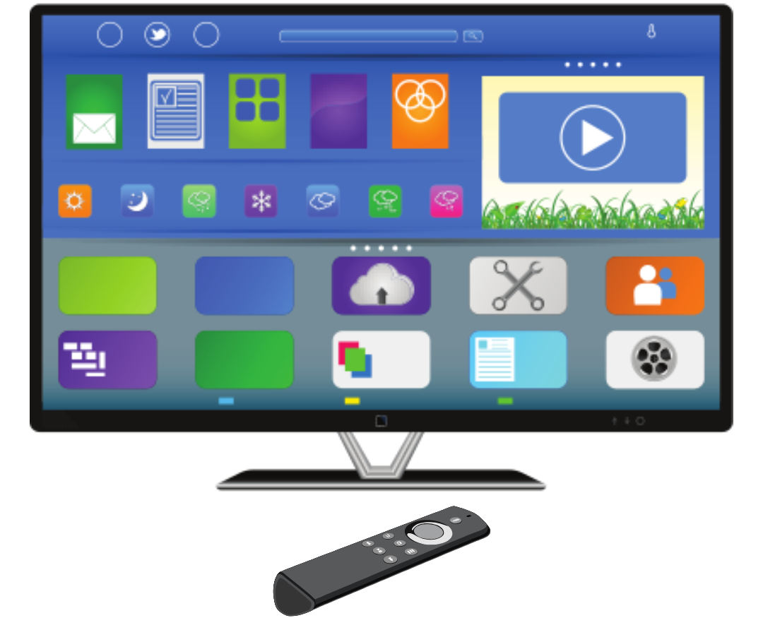Untitled design (53) smart TV with remote